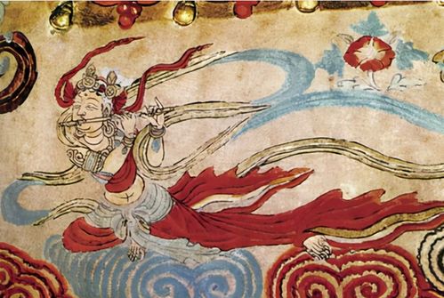 莫高窟壁畫(huà)中的飛天