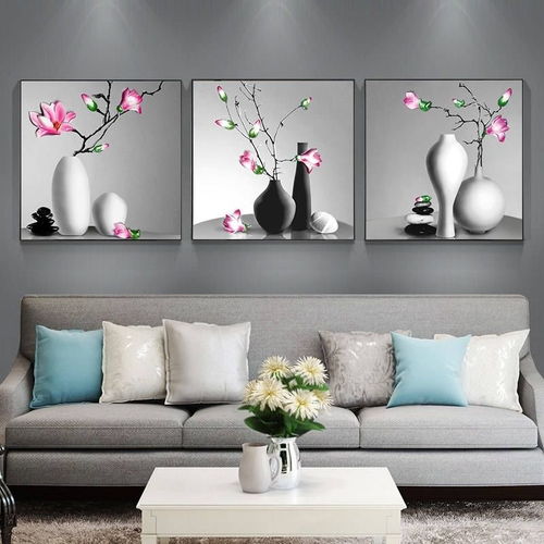 客廳裝飾畫沙發背景墻三聯畫臥室餐廳壁畫北歐掛畫風景海景無框畫