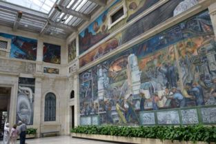 車城攬萃 曠世藝術(shù)精品《底特律工業(yè)》壁畫(huà)