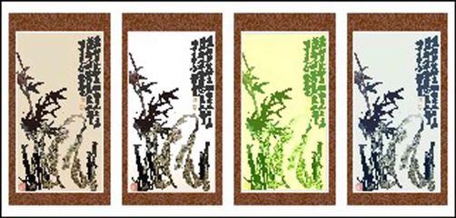 鄭板橋竹石圖CDR素材 優(yōu)雅壁畫裝飾的辦公藝術(shù)選擇