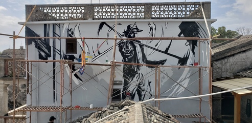 丹青映史 深圳大鵬所城劉黑仔故居墻體壁畫的文化敘事